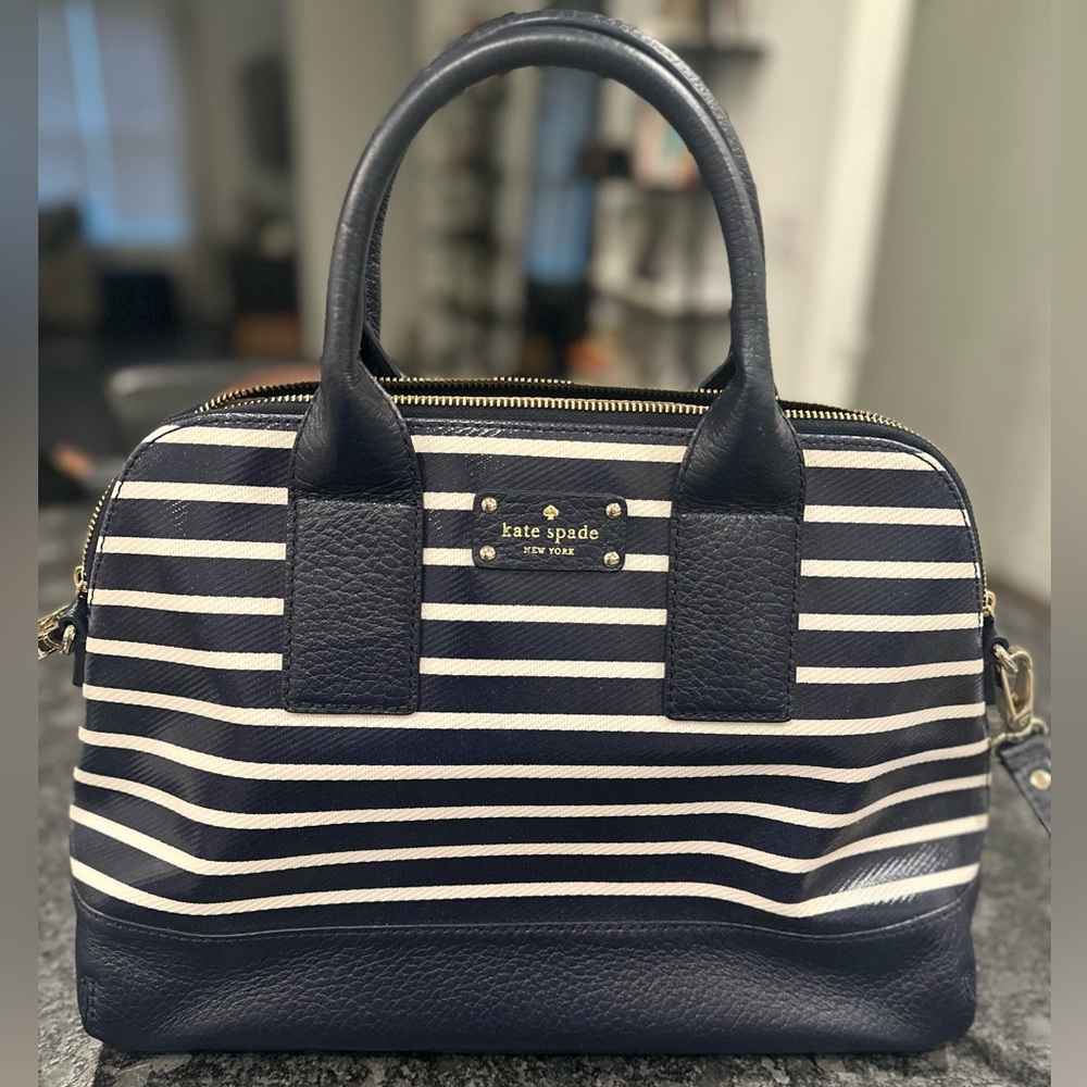 Kate Spade Handbag - Navy/White Stripe